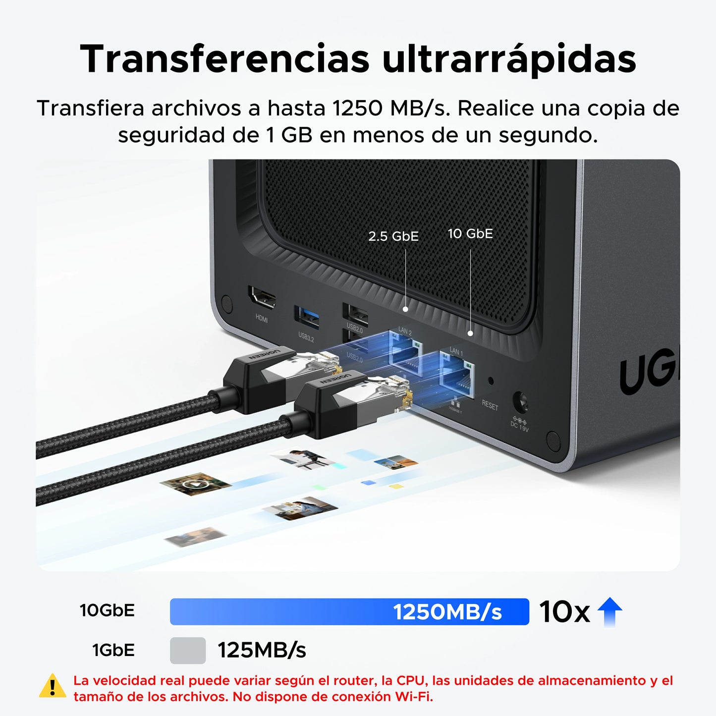 UGREEN NASync 4800 Plus | NAS de 4 bahías de alto rendimiento