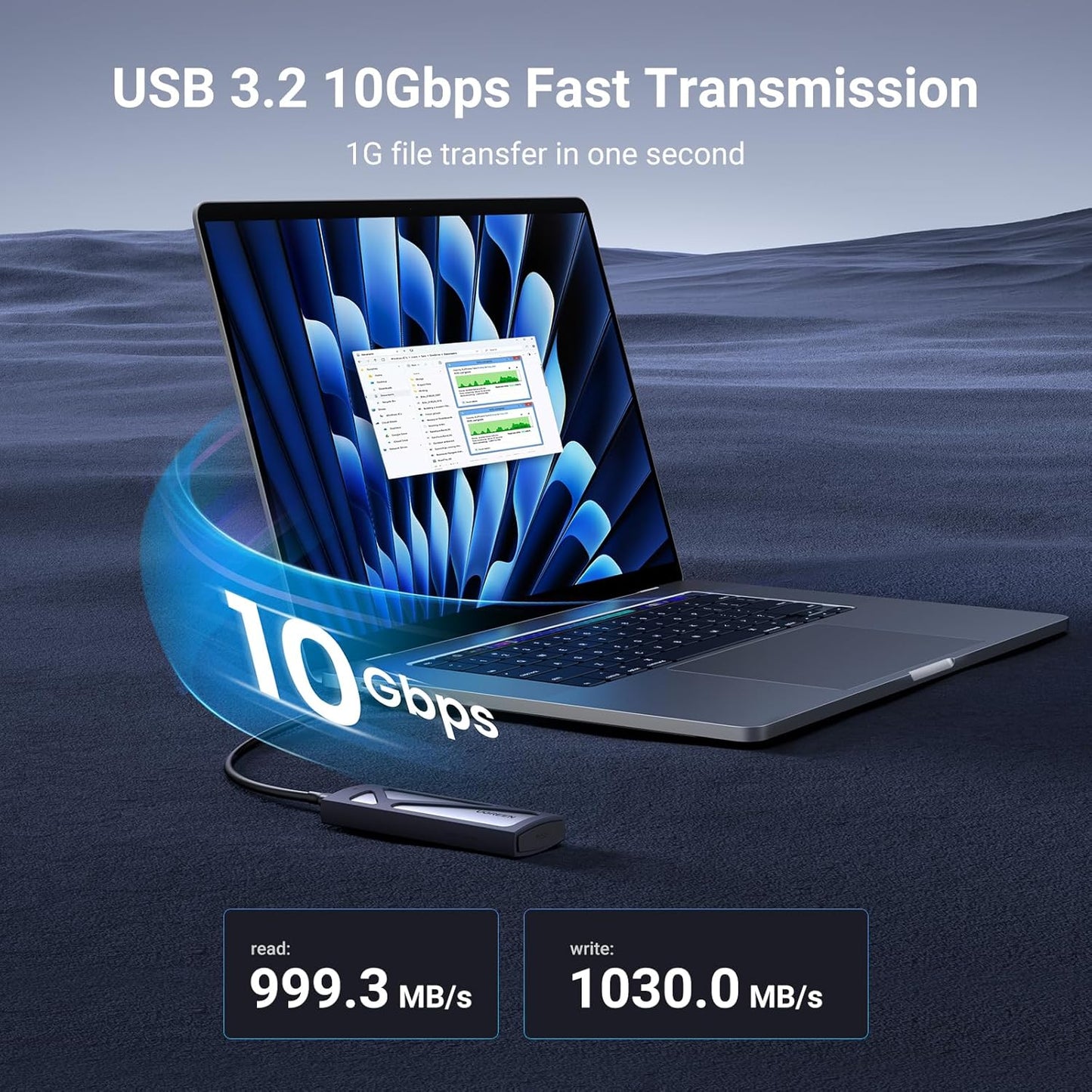 Carcasa UGREEN 10Gbps M.2 NVMe SSD